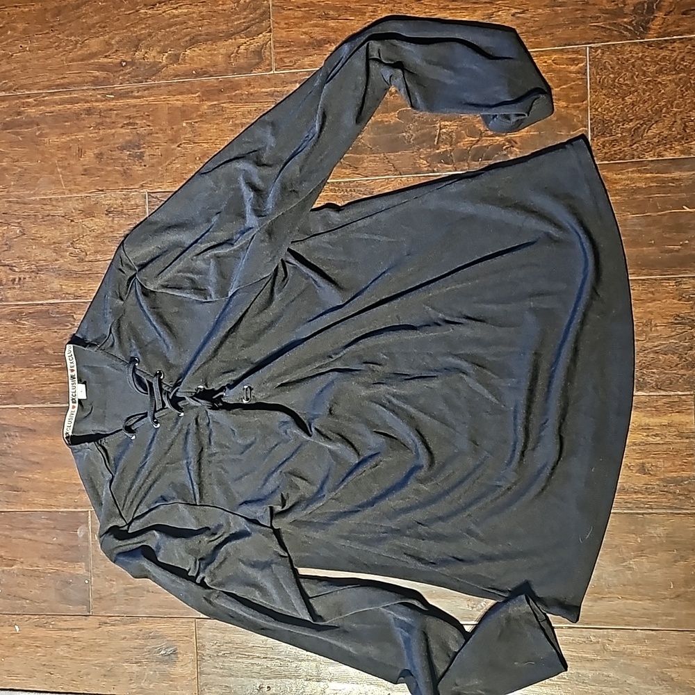 Stretch black dress top